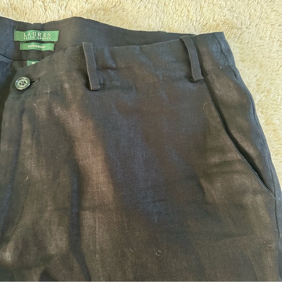 Lauren Ralph Lauren Sanderson 100% Linen Trouser Pants sz 16 - Picture 4 of 7